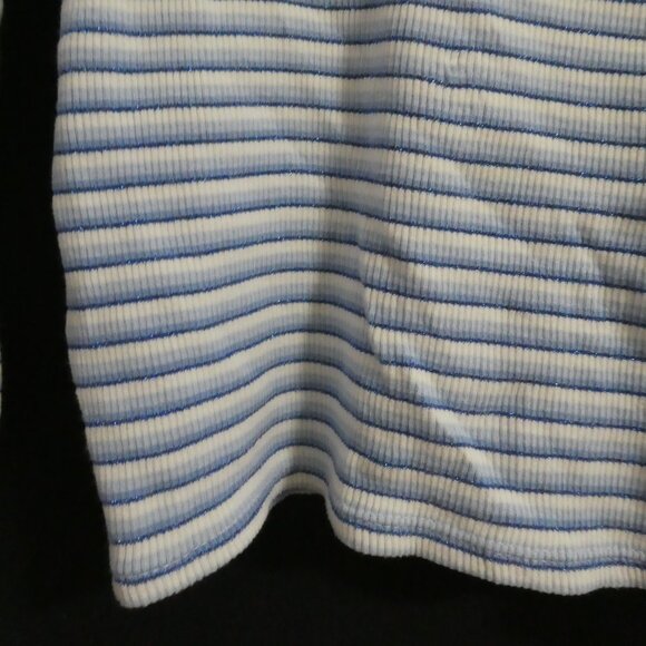 GAP - Factory Store | XL - extra large | Blue and White Striped Long Sleeve Top - Picture 14 of 16